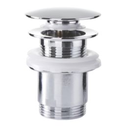 Swirl Caldew Silver 301mm Tall Round Head Mono Basin Mixer Tap  With Clicker Waste