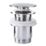 Swirl Caldew Silver 301mm Tall Round Head Mono Basin Mixer Tap  With Clicker Waste