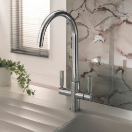 Abode Globe Aquifier 3-Way Deck Mounted Filter Tap Chrome