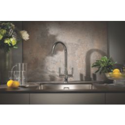 Abode Globe Aquifier 3-Way Deck Mounted Filter Tap Chrome