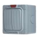 Contactum  IP66 20A 2-Gang 1-Way Weatherproof Outdoor Switch with Neon