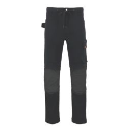 Site Dunnell Stretch Multi-Pocket Trousers Black 32" W 32" L