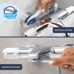 Grohe Dice Exposed Single Outlet Manual Chrome Single Lever Shower Mixer