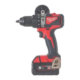 Milwaukee M18BLPD2-502X 18V 2 x 5.0Ah Li-Ion RedLithium Brushless Cordless Percussion Drill