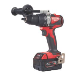 Milwaukee M18BLPD2-502X 18V 2 x 5.0Ah Li-Ion RedLithium Brushless Cordless Percussion Drill