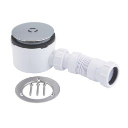 McAlpine 90mm Chrome-Plated Brass Shower Trap