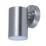LAP  Outdoor LED Wall Light Down Projection Silver 4.3W 380lm