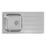 Carysil KD100L / HS605 1 Bowl Stainless Steel Inset Kitchen Sink & Tap Pack 965mm x 500mm