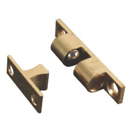 Essentials Ball Cabinet Catches Polished Brass 42mm x 8mm 10 Pack