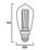 Sylvania ToLEDo Mirage SL E27 ST64 LED Light Bulb  125lm 2.5W
