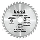 Trend CraftPro CSB/21036TC Wood Thin Kerf Circular Saw Blade for Cordless Saws 210mm x 30mm 36T