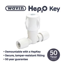 Hep2O HX36/15WS Stop Cock Cold Water 15mm