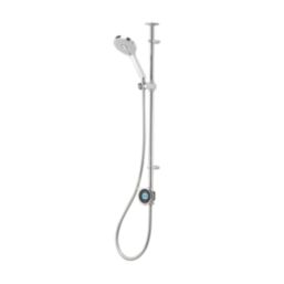 Aqualisa Optic Q HP/Combi Ceiling-Fed Chrome Thermostatic Single Outlet Exposed Smart Shower with Adjustable Head