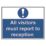 Essentials  "Report To Reception" Sign 450mm x 600mm