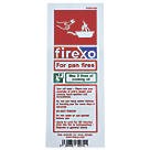 Firexo  Non Photoluminescent Pan Fire Extinguisher Sachet Sign  200mm x 80mm