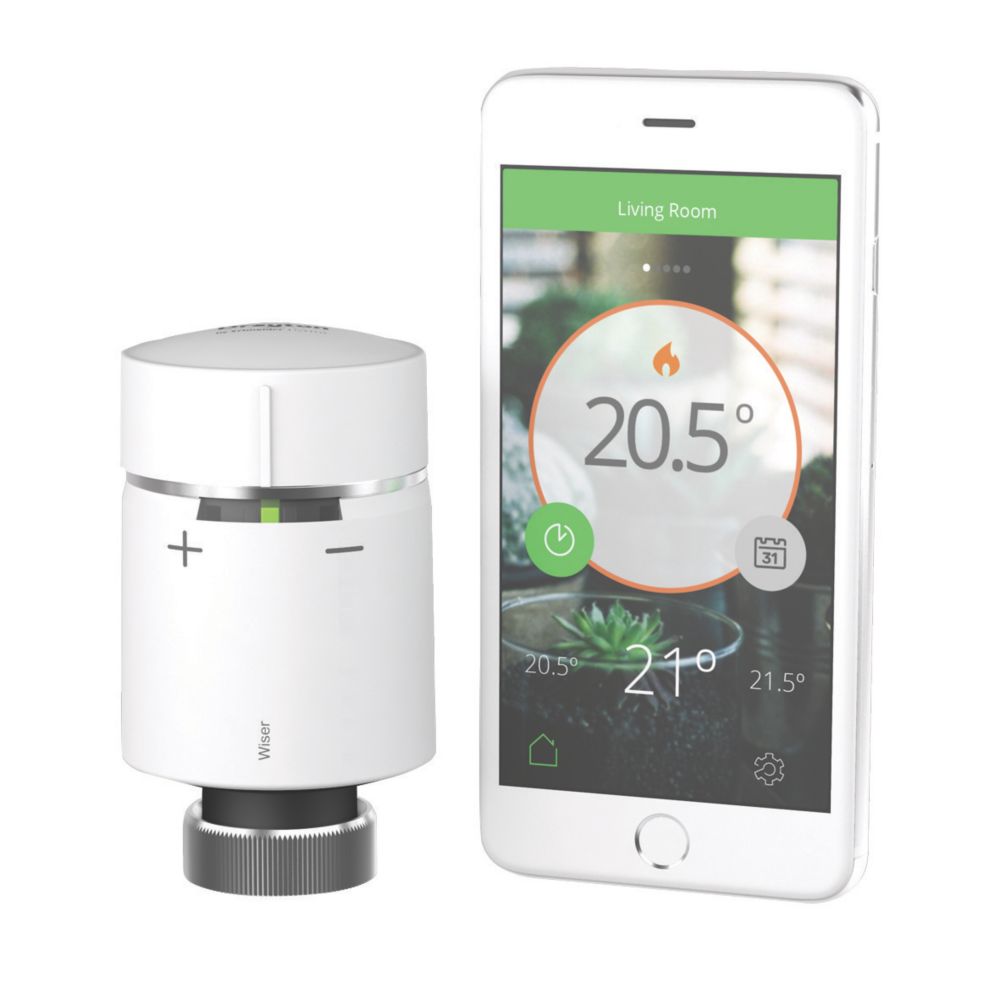 Drayton Wiser White Smart Thermostatic Radiator Head Screwfix