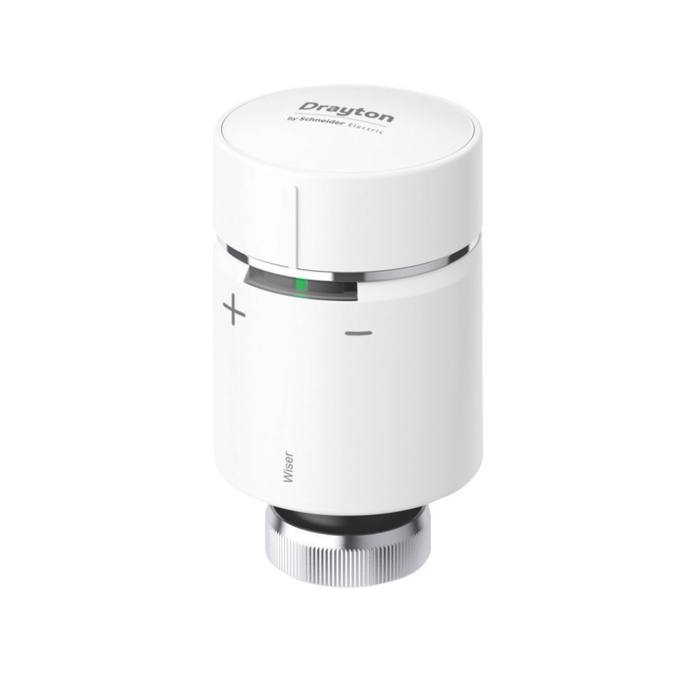 Drayton Wiser White Radiator Thermostat - Screwfix