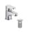 Bristan Quest Chrome 115mm Cloakroom Lever Mono Basin Mixer Tap  With Clicker Waste