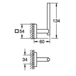 Grohe Start Cube Spare Toilet Paper Holder Chrome