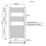 Flomasta 1000mm x 500mm 1522BTU White Flat  Towel Radiator