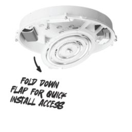 TCP  Indoor & Outdoor Round LED Bulkhead Light White 11/15/19W 1900-1995lm