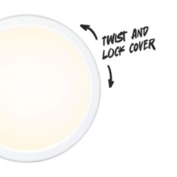 TCP  Indoor & Outdoor Round LED Bulkhead Light White 11/15/19W 1900-1995lm