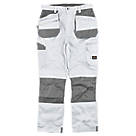 Site Jackal Work Trousers White / Grey 40" W 32" L