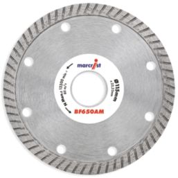 Marcrist BF650 Multi-Material Cordless Angle Grinder Diamond Blade 115mm x 22.23mm