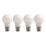 LAP  B22 A60 LED Light Bulb Milky 806lm 4.9W 4 Pack