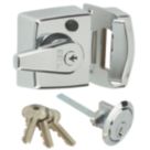 ERA 183-37-1  Double Locking Night Latch  Polished Chrome 40mm Backset