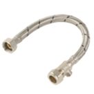 Midbrass Flexible Hoses with Isolation Valve 1/2" x 1/2" x 300mm 2 Pack