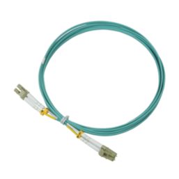 Labgear Duplex Multi Mode Green/Yellow LC- LC OM3 LSZH Fibre Optic Cable 3m