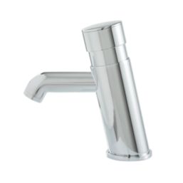 Highlife Bathrooms Skara Chrome 147mm Push Button Mono Basin Mixer Tap