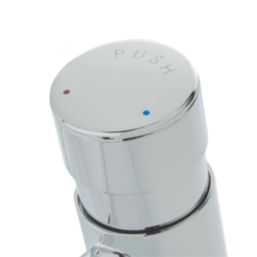 Highlife Bathrooms Skara Chrome 147mm Push Button Mono Basin Mixer Tap