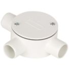 Deta TTE 3 Way 20mm Tee Box White