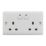 Energenie MiHome 13A 2-Gang SP Switched Smart Socket White