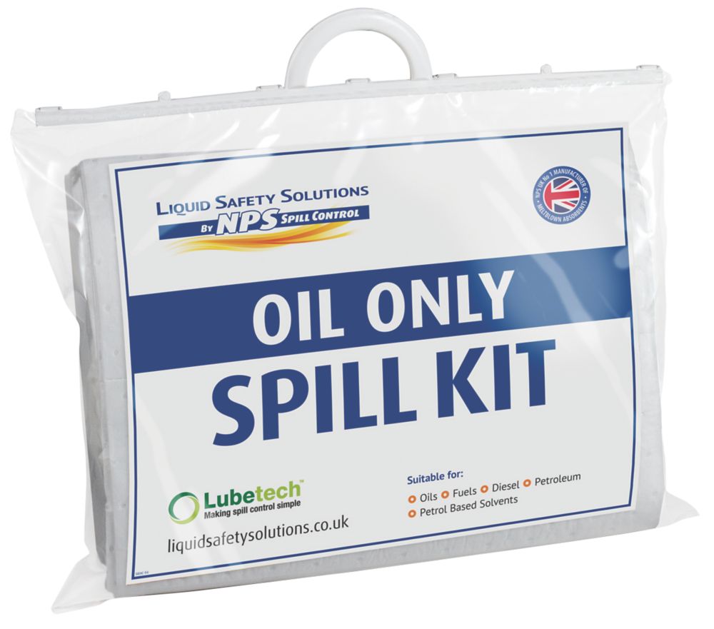 Lubetech 15Ltr Oil Spill Kit Screwfix