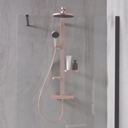 Ideal Standard Alu+ 
 HP/Combi Flexible Exposed Rose Thermostatic Mixer Shower