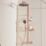 Ideal Standard Alu+ 
 HP/Combi Flexible Exposed Rose Thermostatic Mixer Shower
