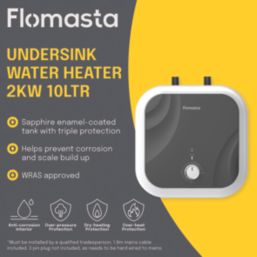 Flomasta  Undersink Electric Water Heater 2kW 10Ltr