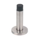 Eclipse Cylinder Projection Door Stop 20 x 85mm Satin Stainless Steel