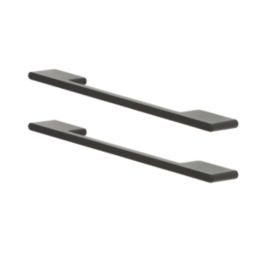 Essentials Cacao D Handle Matt Black 220mm 2 Pieces