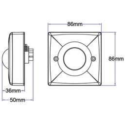 Timeguard PDWM1500 Indoor & Outdoor White PIR Sensor 120°