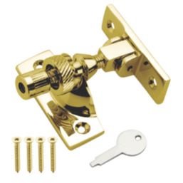 Smith & Locke Sash Window Fastener Polished Chrome 80mm x 58mm