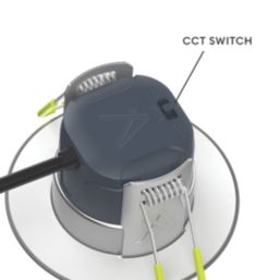 Collingwood H2 Lite Select Fixed  Fire Rated LED Downlight Brushed Steel 5W 600-650lm