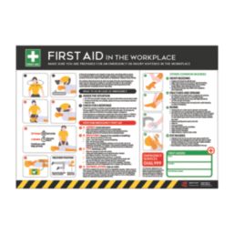 Essentials "Workplace First Aid Guide" PVC Safety Poster 420mm x 594mm