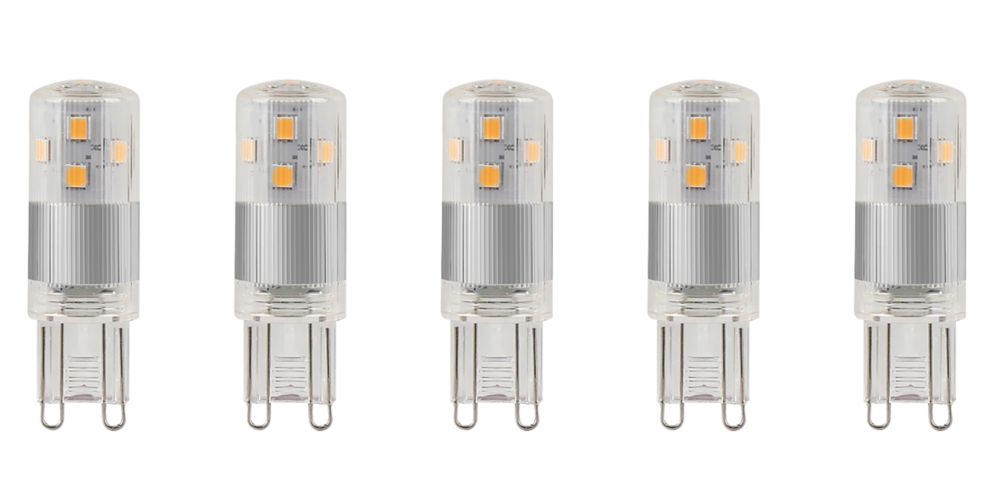 LAP G9 Capsule LED Light Bulb 300lm 2.7W 220240V 5 Pack Screwfix