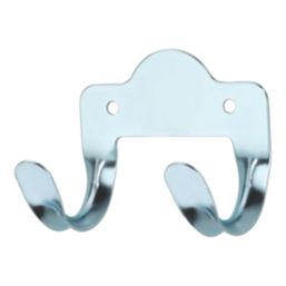 Essentials Double Hooks Silver 64mm 5 Pack