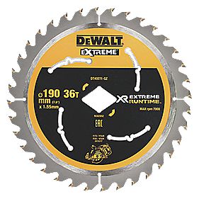 Dewalt XR Extreme Runtime Circular Saw Blade 190mm x 30mm 