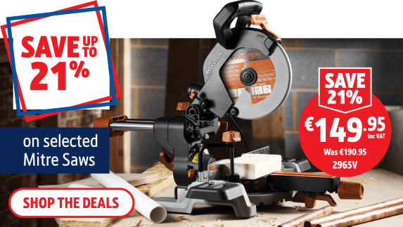 Save up to 21% on selected Mitre Saws